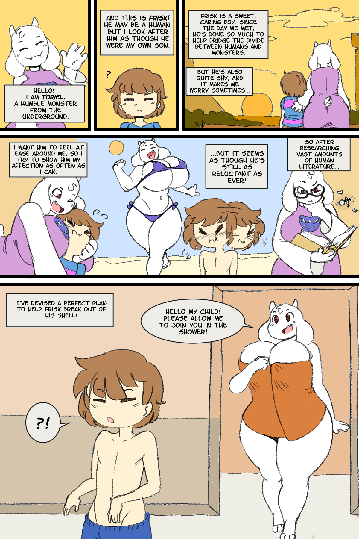 Toriel and Frisk Comic page 2 full