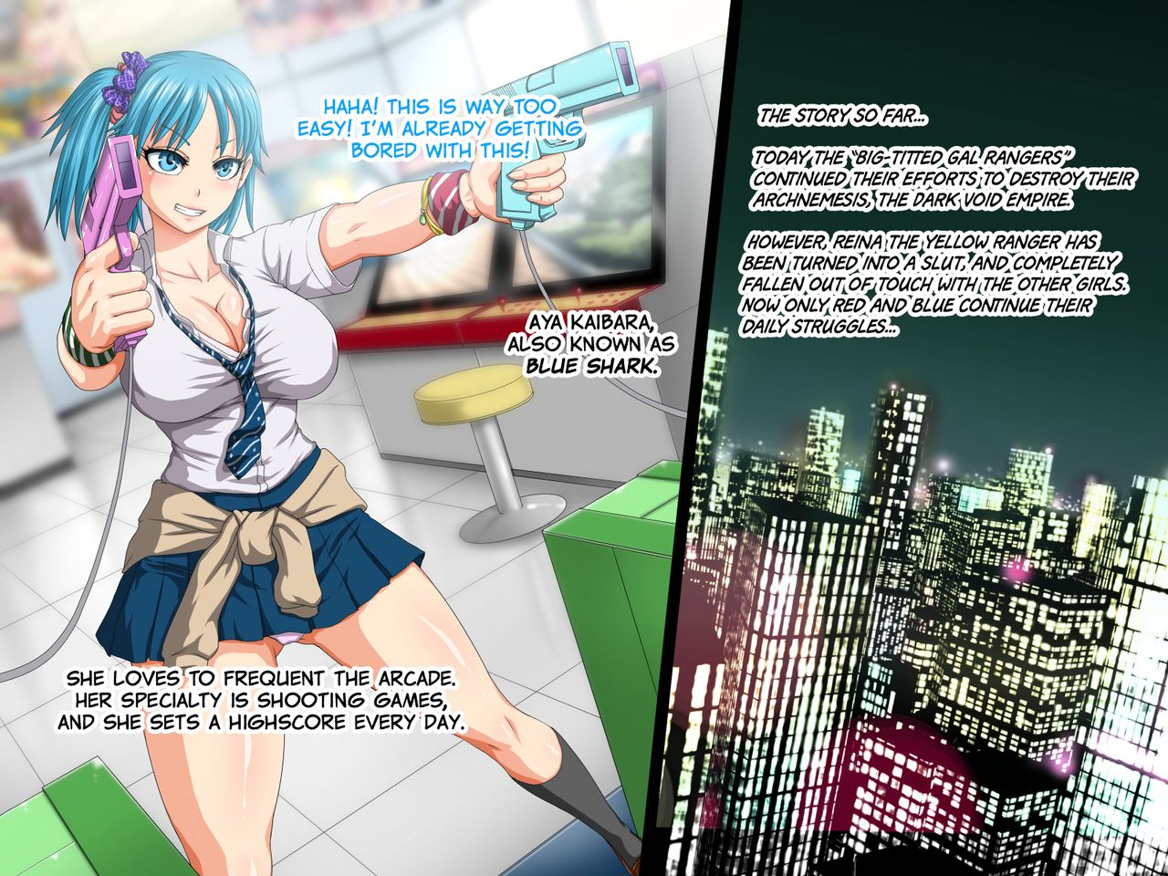 Kyonyuu Sentai Sangyarukan Blue Sennyuu Hen  =White Symphony= page 2 full