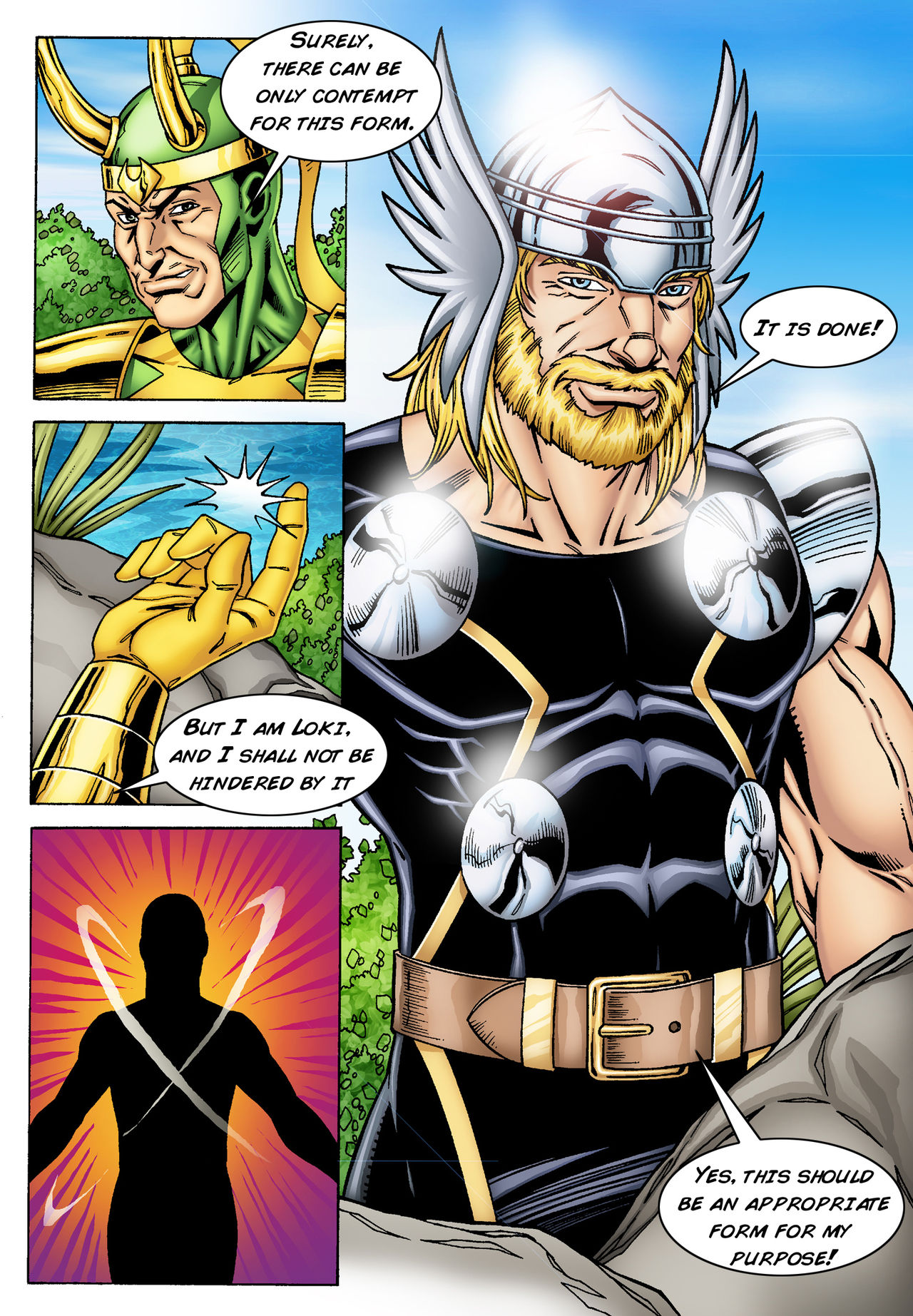 Lady Sif seduced by Loki under the guise of Thor page 3 full