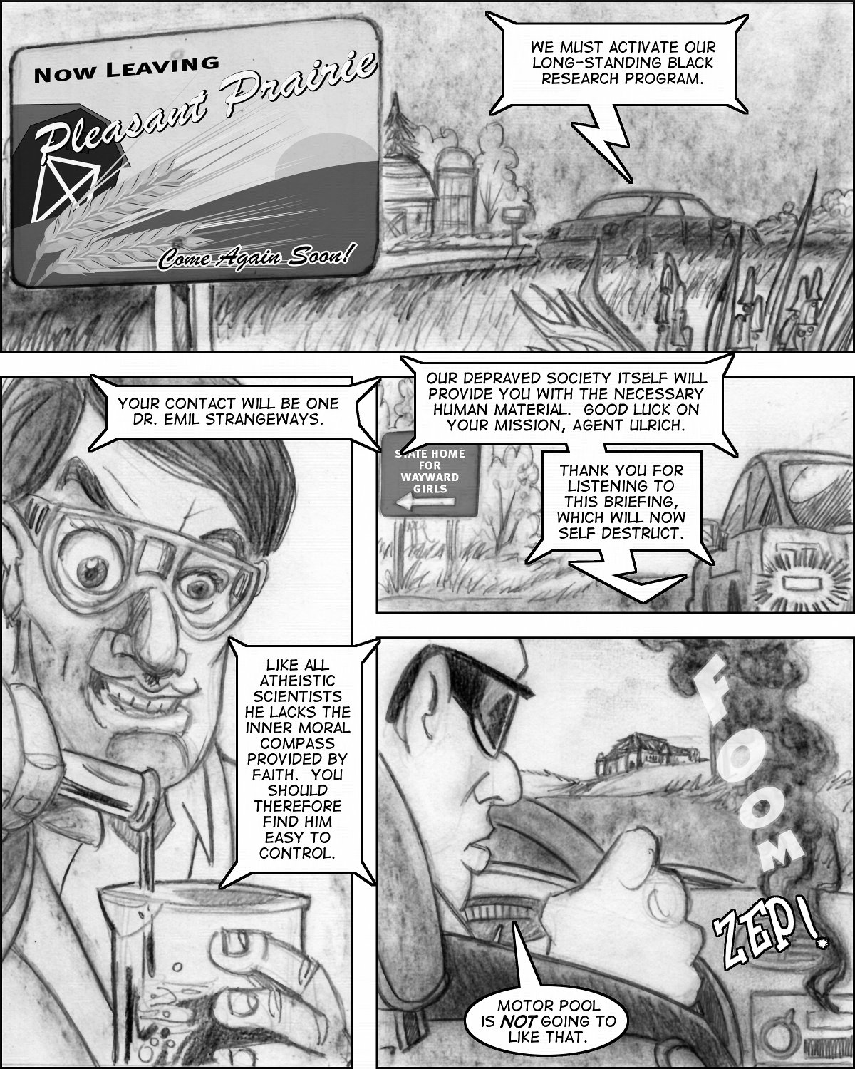 Tales of Gnosis College Comix Vol. 4 - Invisible Girl Heroine page 6 full