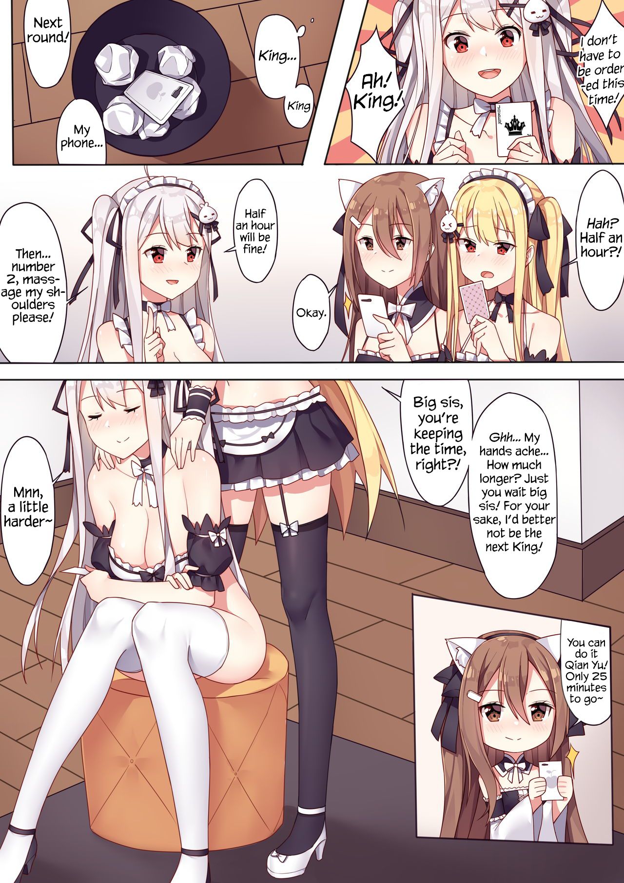 Girls and the King's Tea Party page 6 full