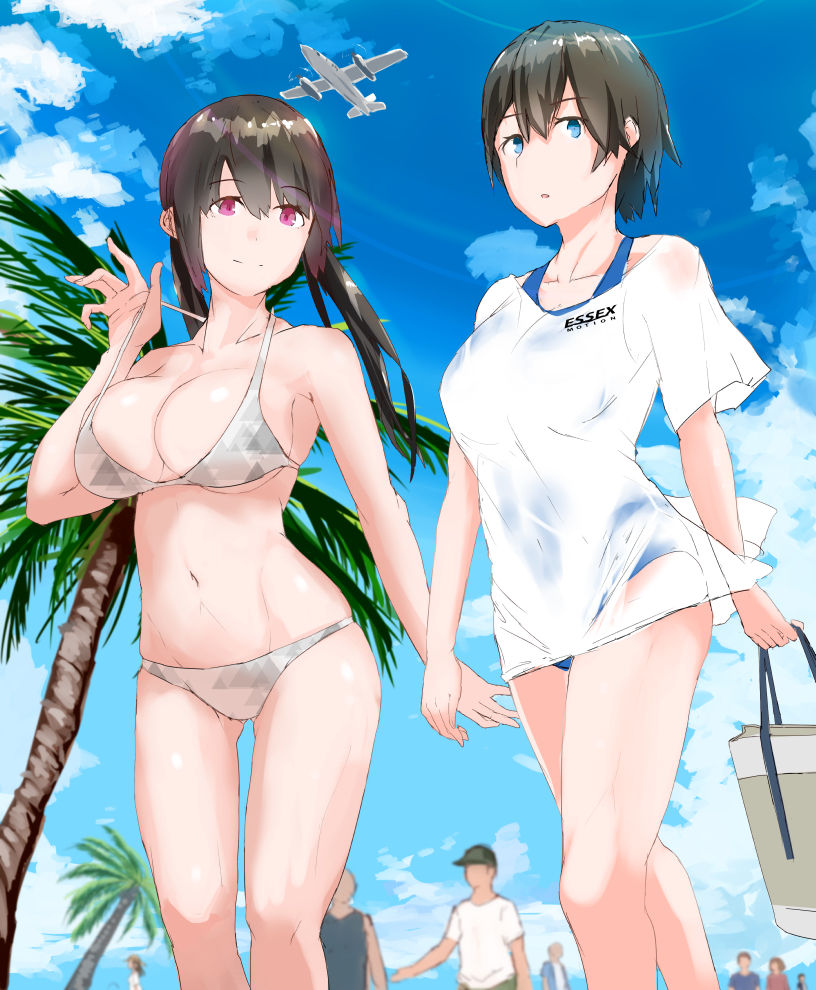Onee-san Futari ga Natsu no Tabisaki de Hame o Hazusu E page 3 full