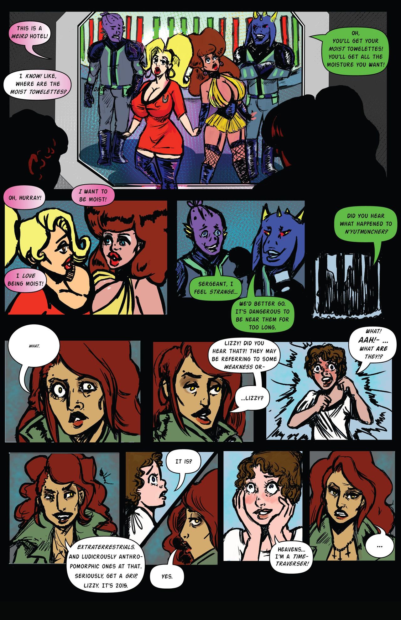 Bimbos in Space #1 - Titillation Initiation page 5 full