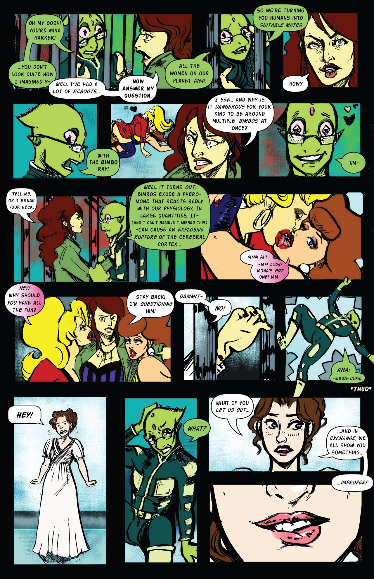 Bimbos in Space #1 - Titillation Initiation page 7 full