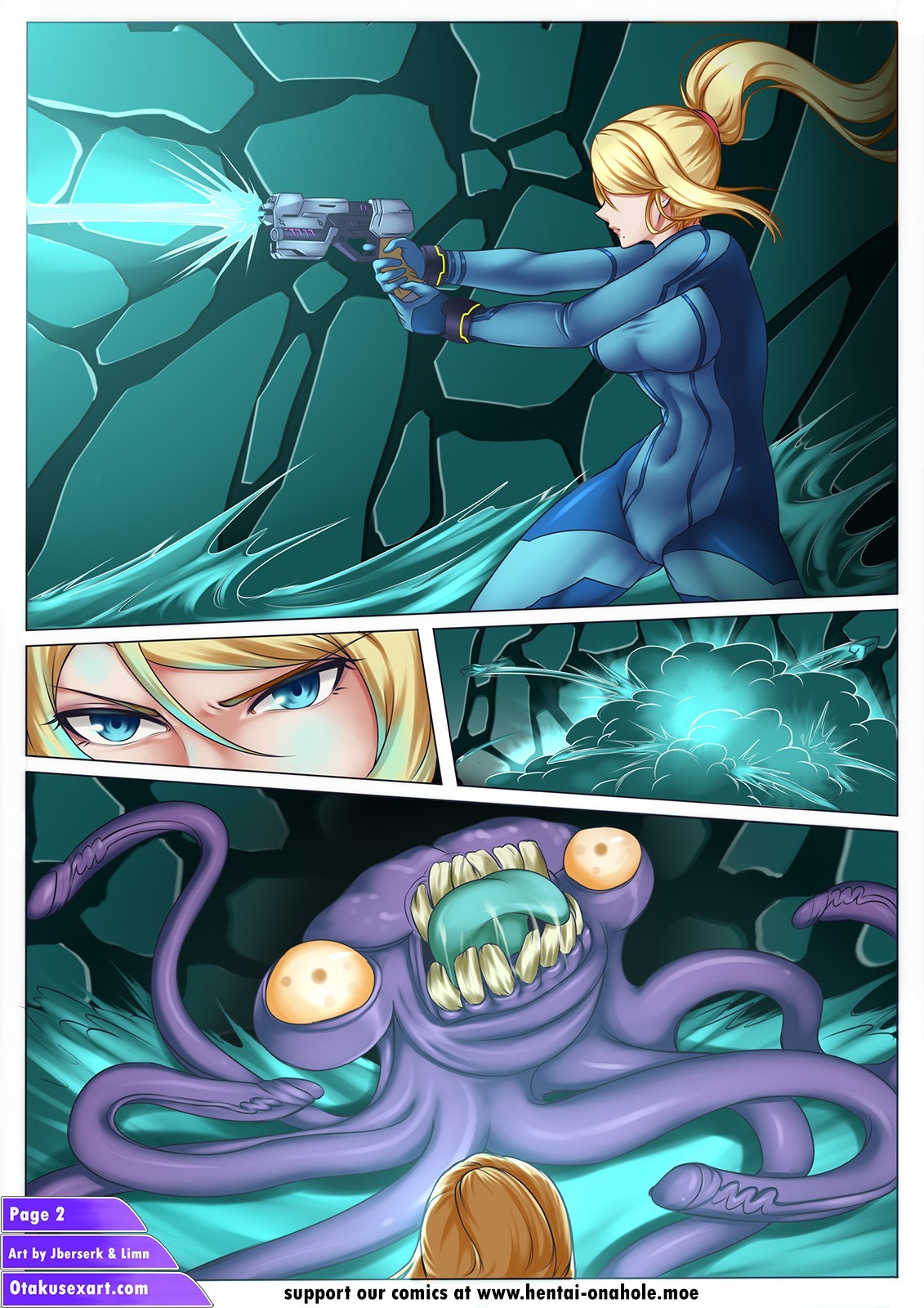 Samus Aran’s Tentacle Impregnation Creampie Fucktime page 3 full