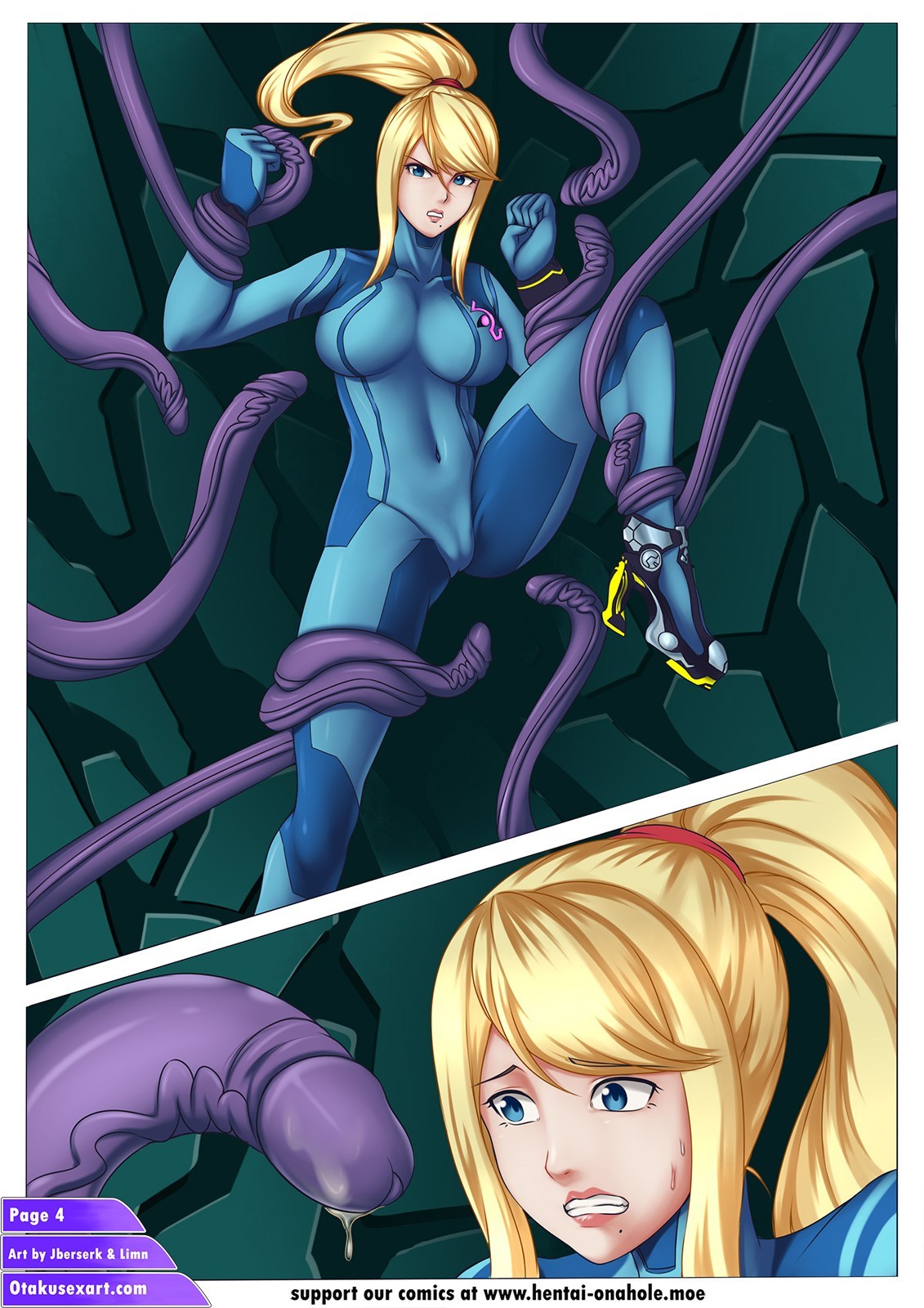 Samus Aran’s Tentacle Impregnation Creampie Fucktime page 5 full