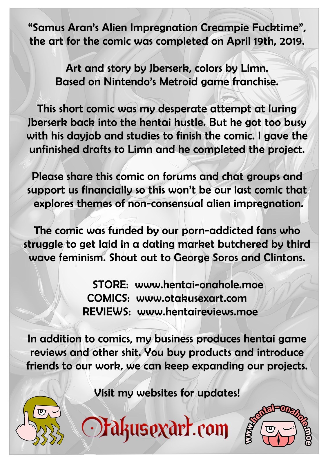 Samus Aran’s Tentacle Impregnation Creampie Fucktime page 9 full