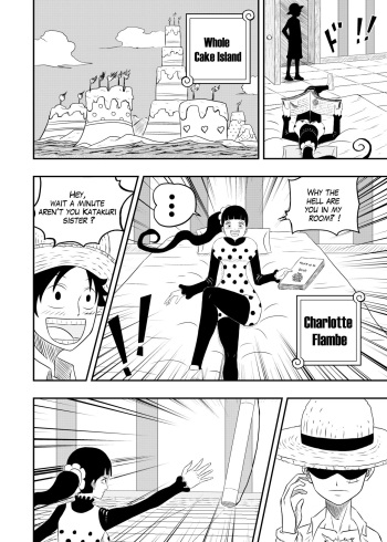Charlotte Flampe x Luffy cover