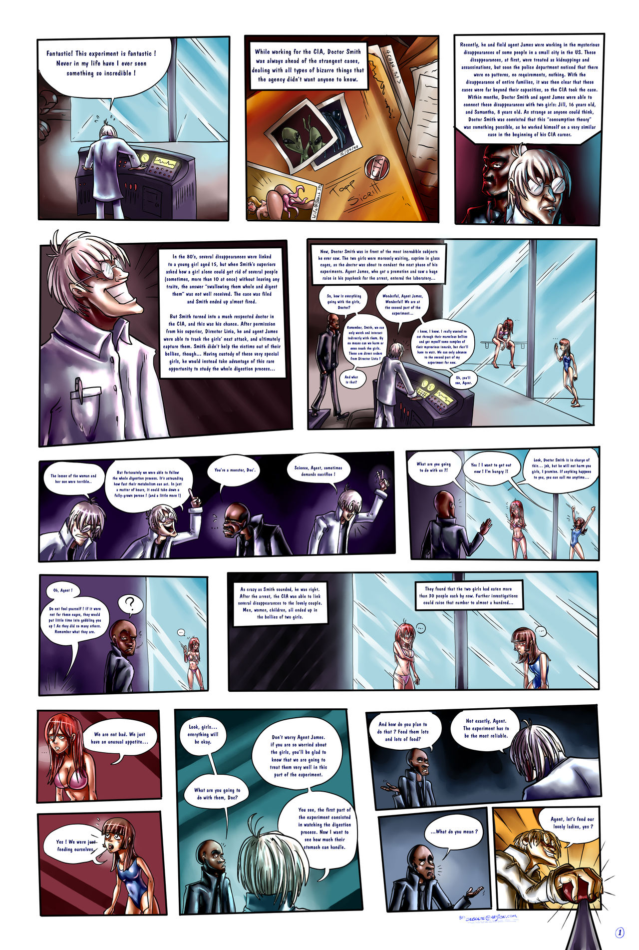 Jill and Samantha in 'Taken' - colored page 2 full