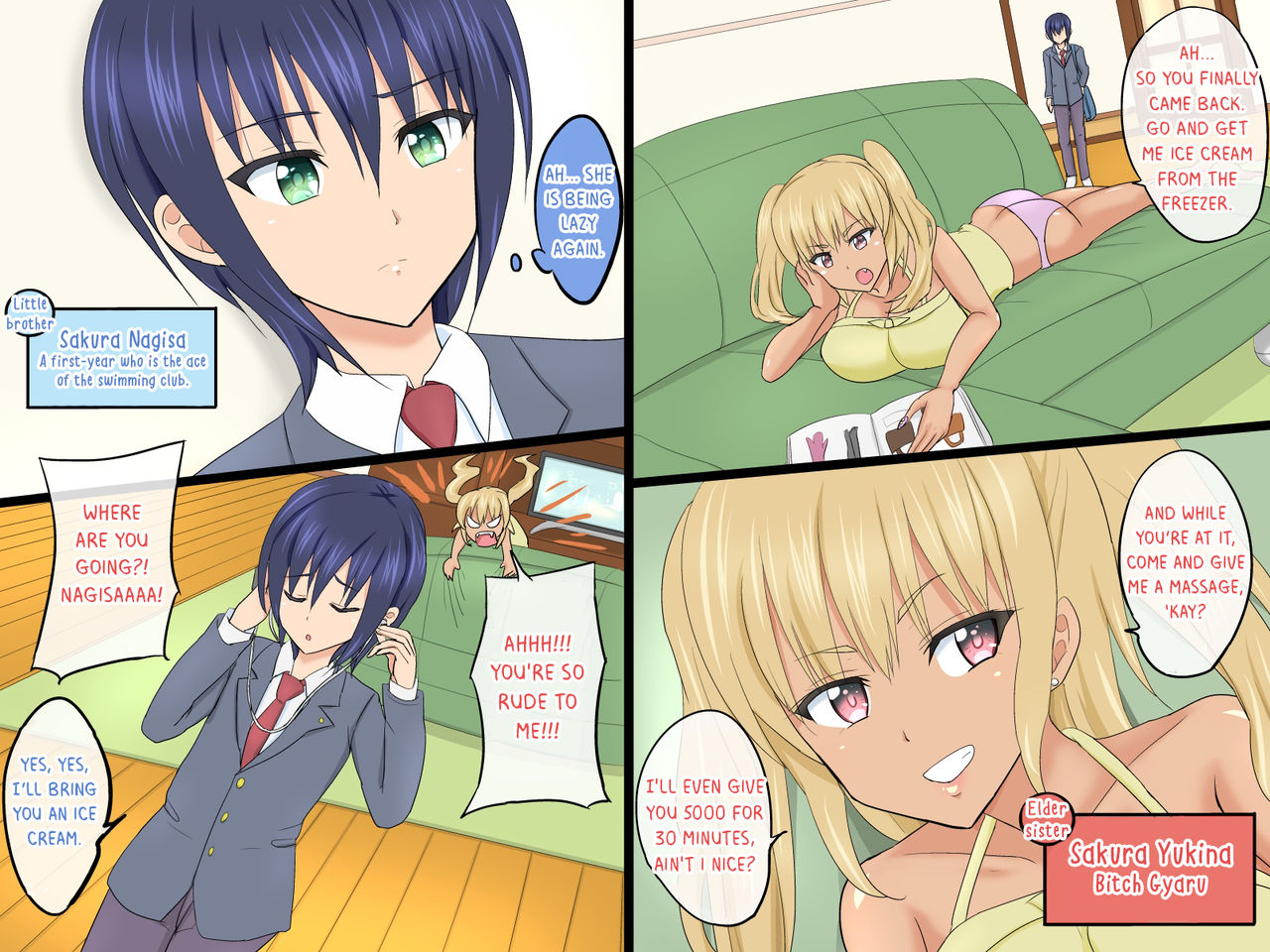 Irekawari de Otokonoko!? Bitch Gal na Ane no Sei de Onna ni Sareta Ore no Karada page 2 full