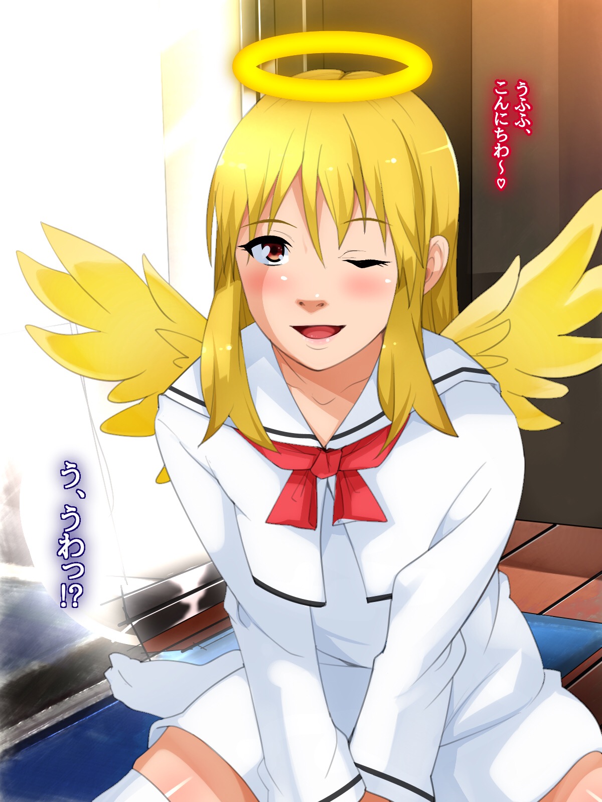 Kouki de Gouman na Tenshi-sama wa Ore Senyou no Ochinpo Dorei ni Tenshoku Shimashita. page 2 full