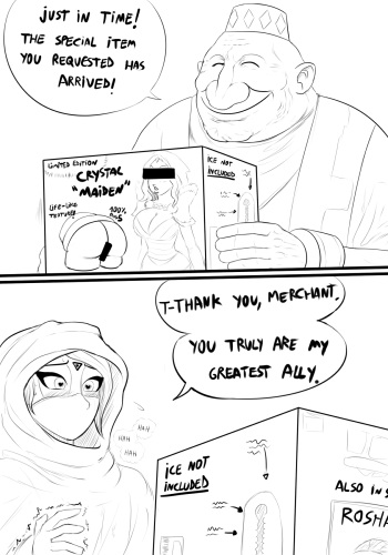 Templar Assassin x Crystal Maiden Comic cover