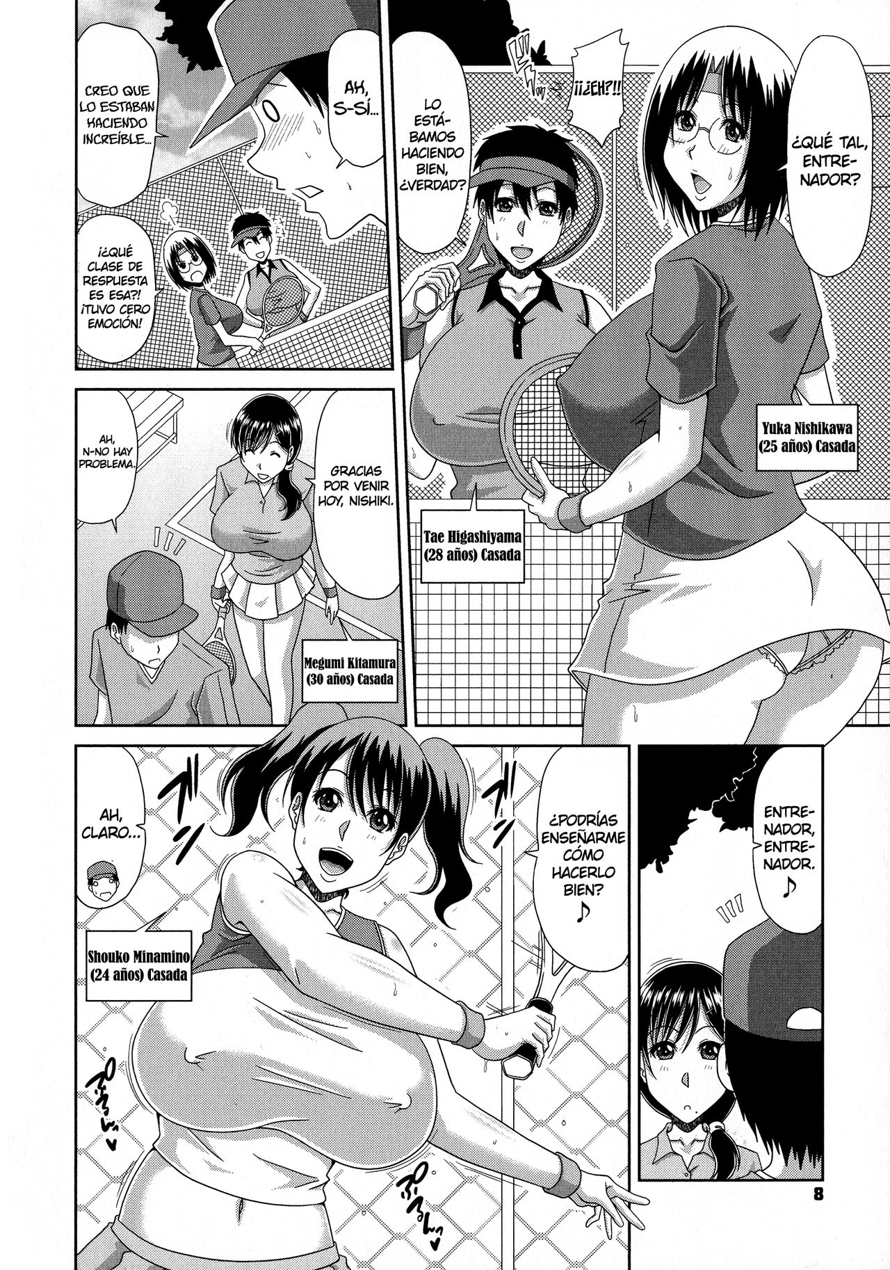Yokubou Mansai 1-2 - Ochiru Yome OP Tennis 1-2 page 8 full