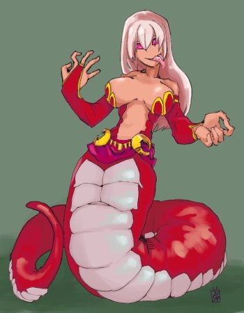 Big Lamia vore cover
