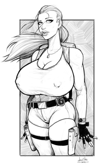 Lara Croft Full Mouth cover