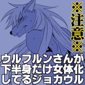 Wolfrun-san ga Kahanshin dake Nyotaika Shiteru JokeWol cover