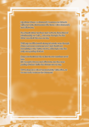 My relationship with my sister's sex friend who happens to be a guy with long bangs cover