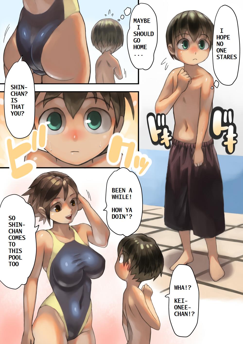 Asoko ga Ookikute Nayandeiru Shota to Itoko no Onee-san | Sisterly Cousin and the Shota Worrying About His Size page 4 full