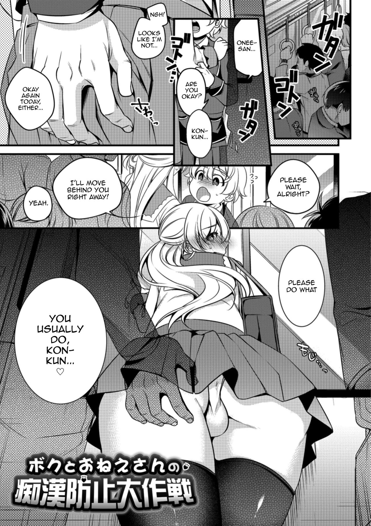 Boku to Onee-san no Chikan Boushi Daisakusen page 1 full