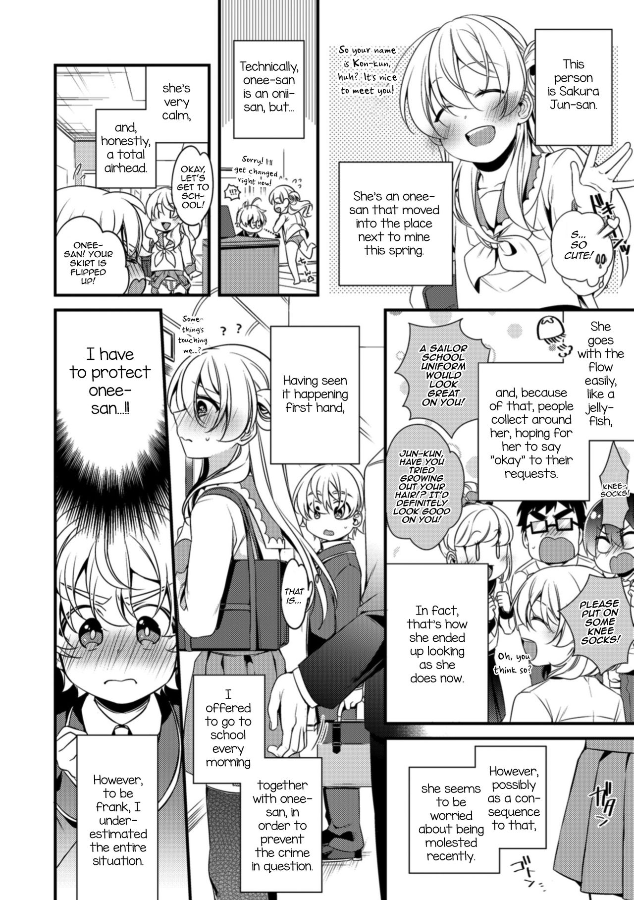 Boku to Onee-san no Chikan Boushi Daisakusen page 2 full