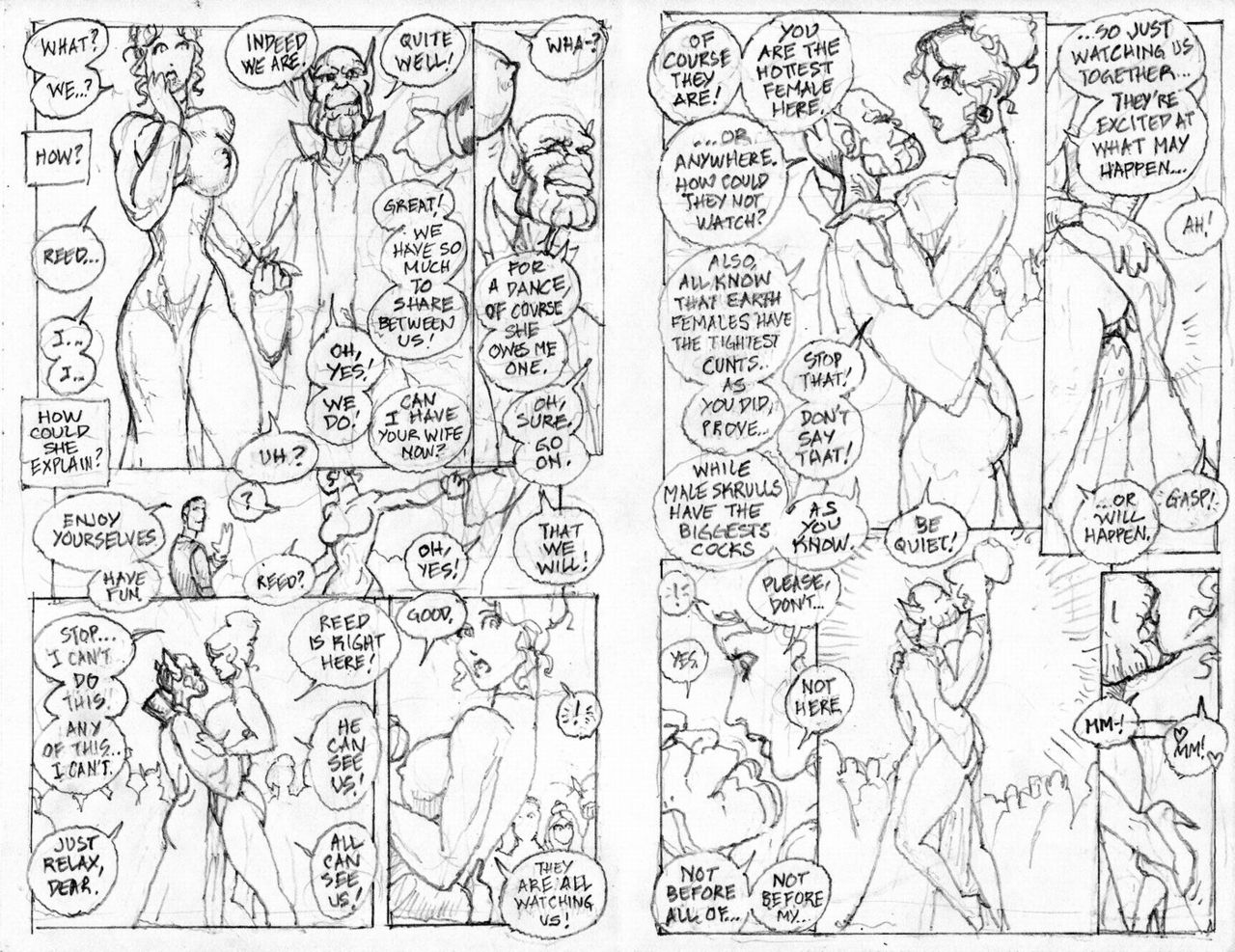 Fantastic Four, Earth Girls Ain't Easy: The Balcony Scene page 10 full