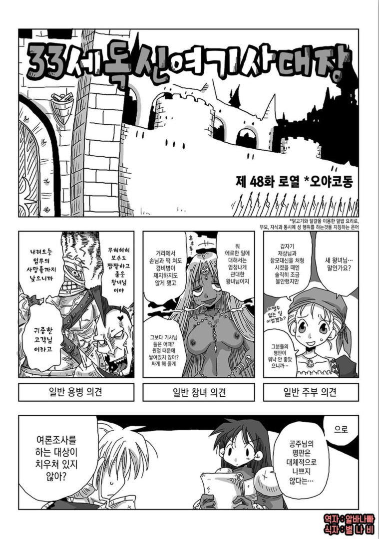 33-sai Dokushin Onna Kishi Taichou | 33세 독신 여기사 대장 Ch. 47-86 page 3 full