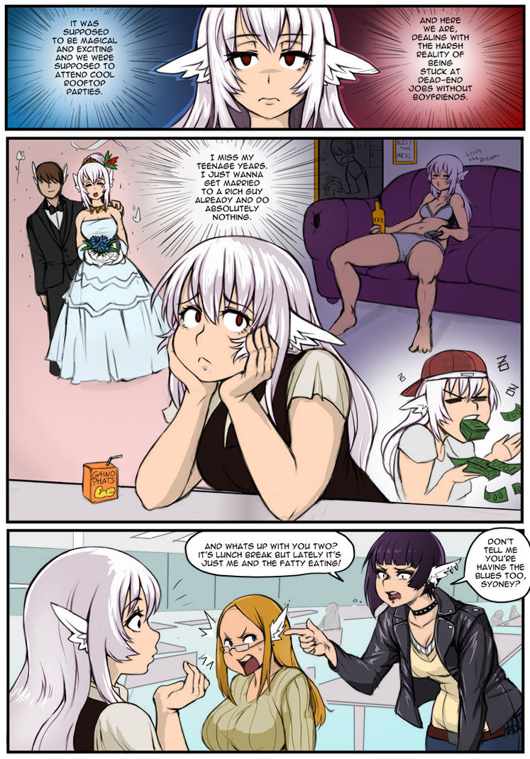 No Lunch Break! Colored Version page 4 full