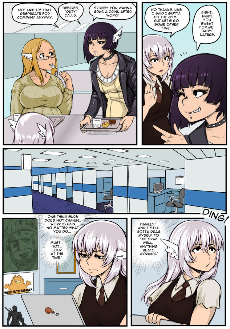 No Lunch Break! Colored Version page 8 full