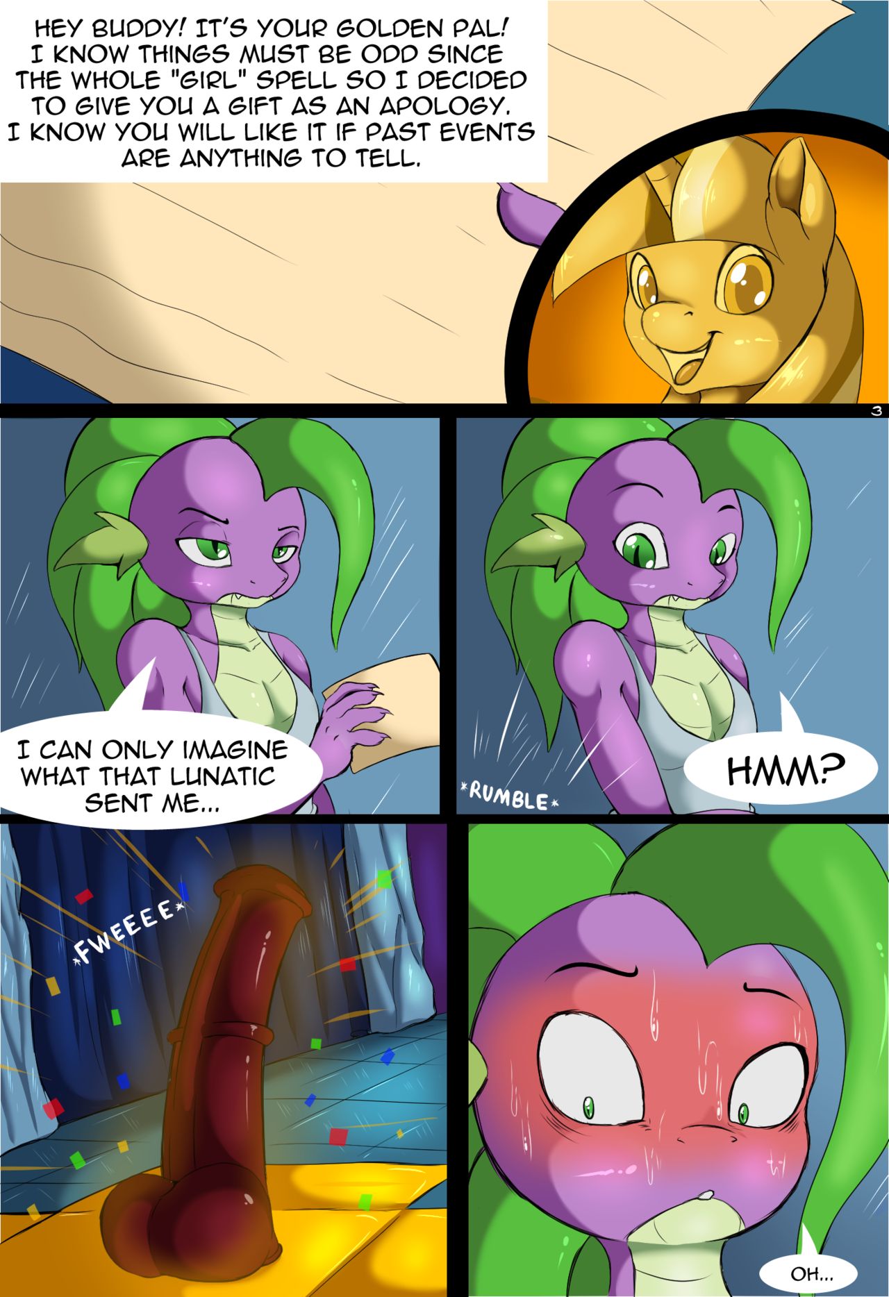 Temptation Short: Spike page 3 full
