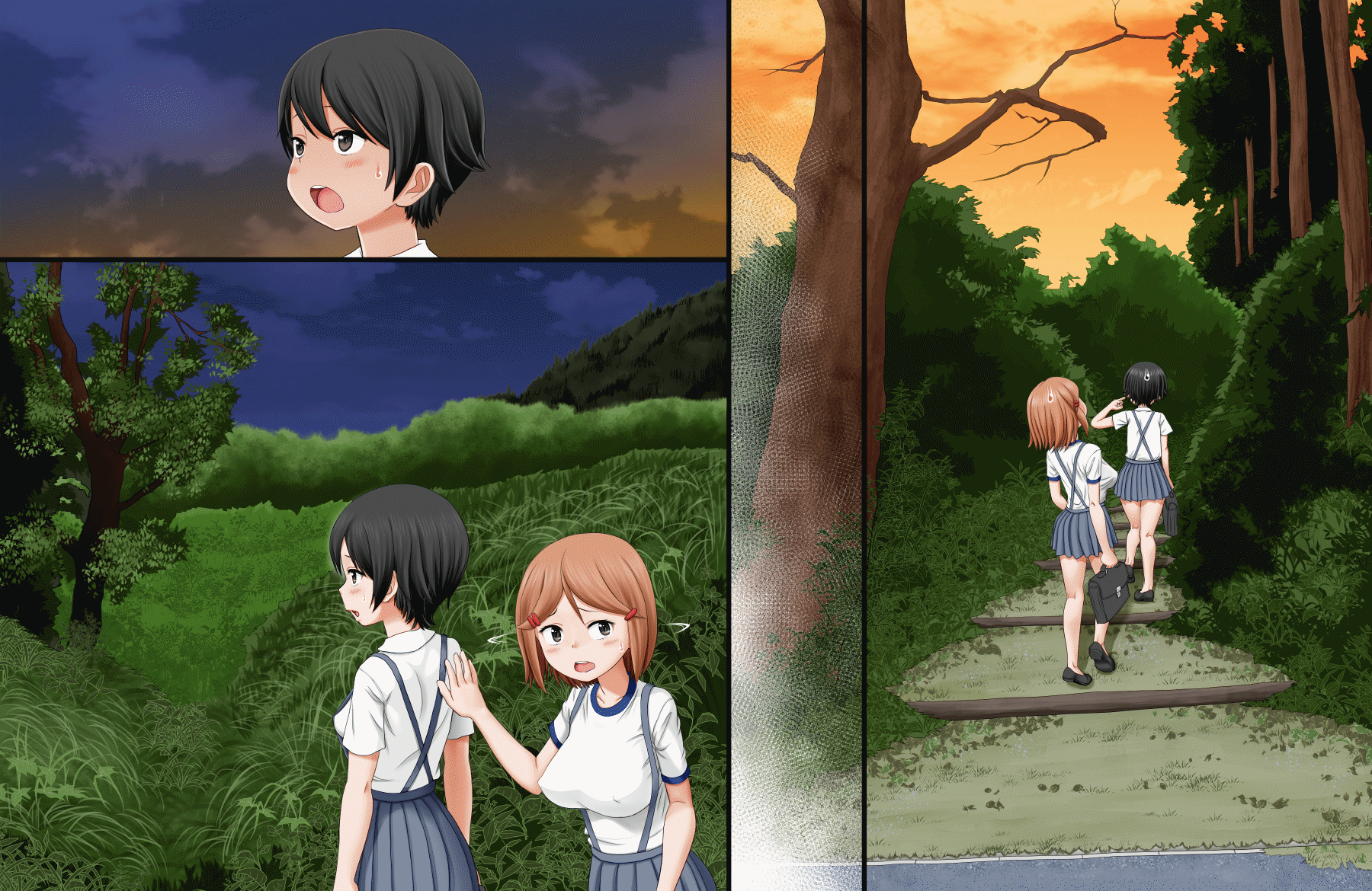 Ikai Yomeiri Kitan ~Gakkou Gaeri ni Mayoikonde Kaibutsu-tachi ni Iroiro Sarechatta Shimai no Hanashi~ page 3 full