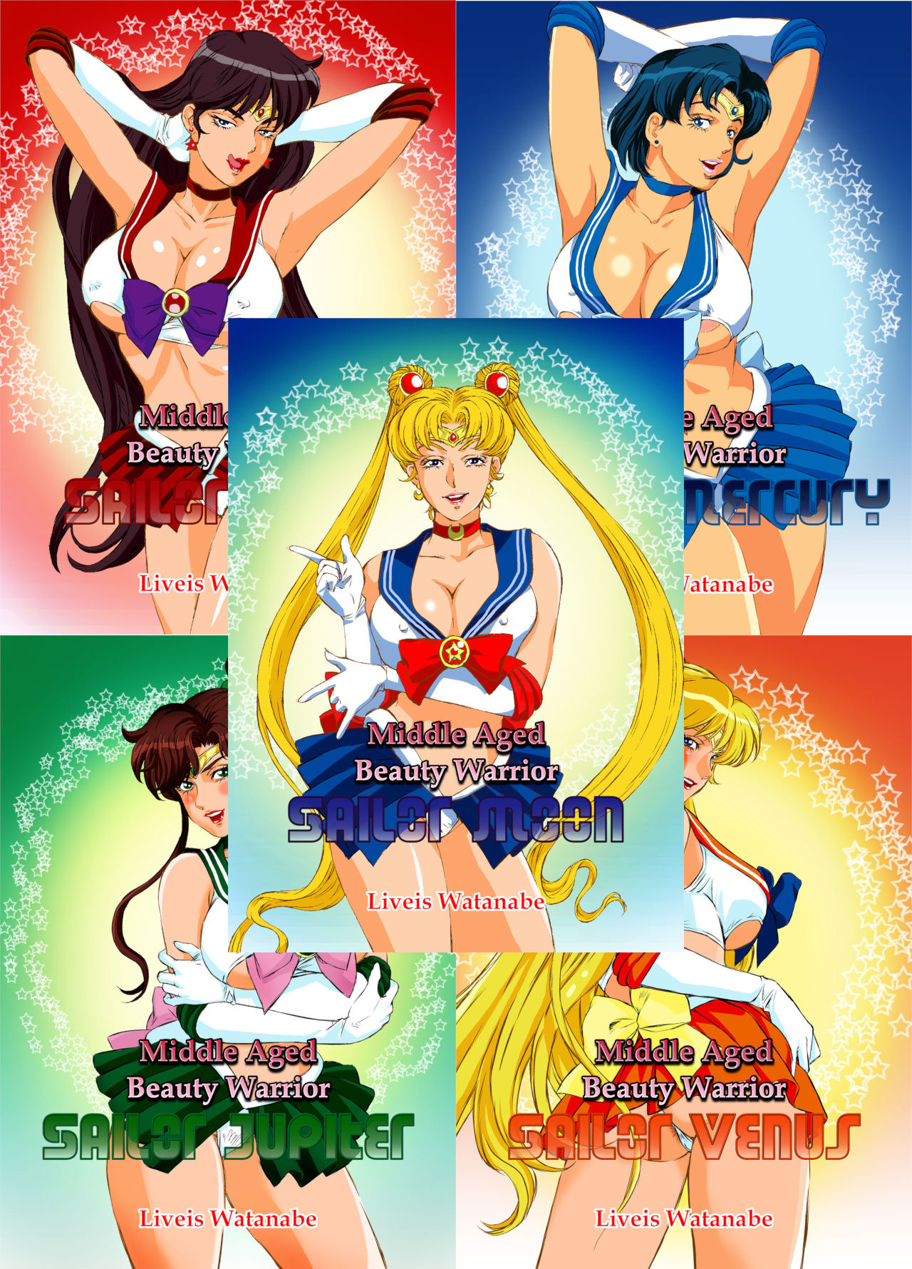 Bimajo Senshi | Middle Aged Beauties Sailor Senshis page 1 full