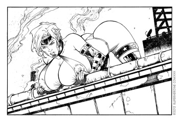 War on drugs - Sharon McCain - Superheroine - freedom stars- Superheroinecentral comix - XXX -warning: high violence cover