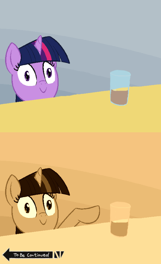 Twilight Sparkle With A Glass Of Chocolate Milk page 3 full