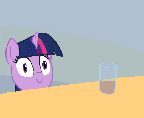 Twilight Sparkle With A Glass Of Chocolate Milk page 4 full