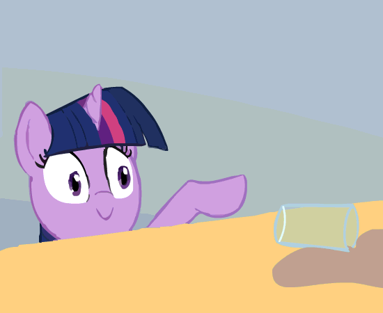 Twilight Sparkle With A Glass Of Chocolate Milk page 5 full