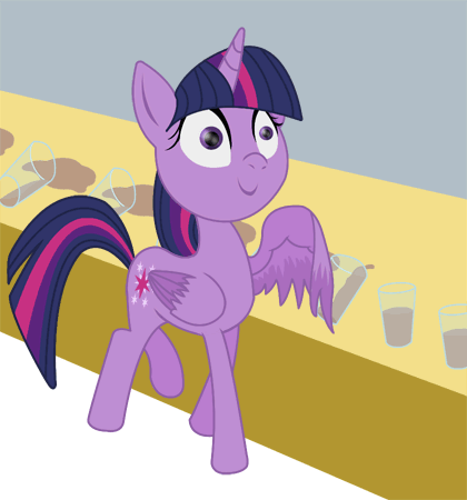 Twilight Sparkle With A Glass Of Chocolate Milk page 7 full