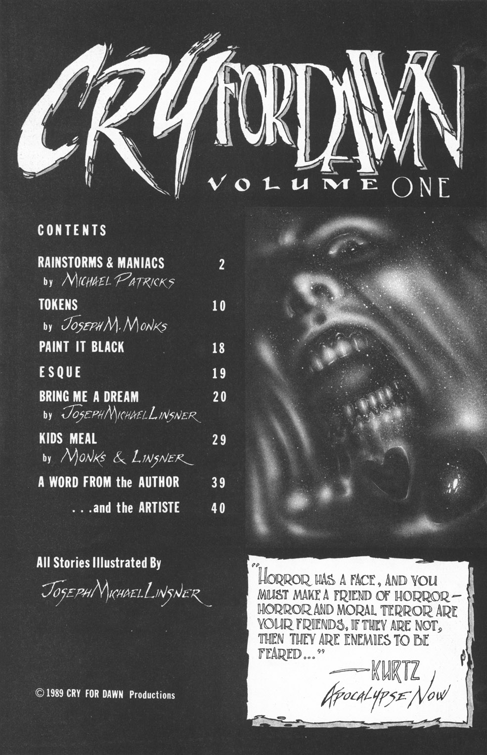 CRY FOR DAWN #1 page 3 full
