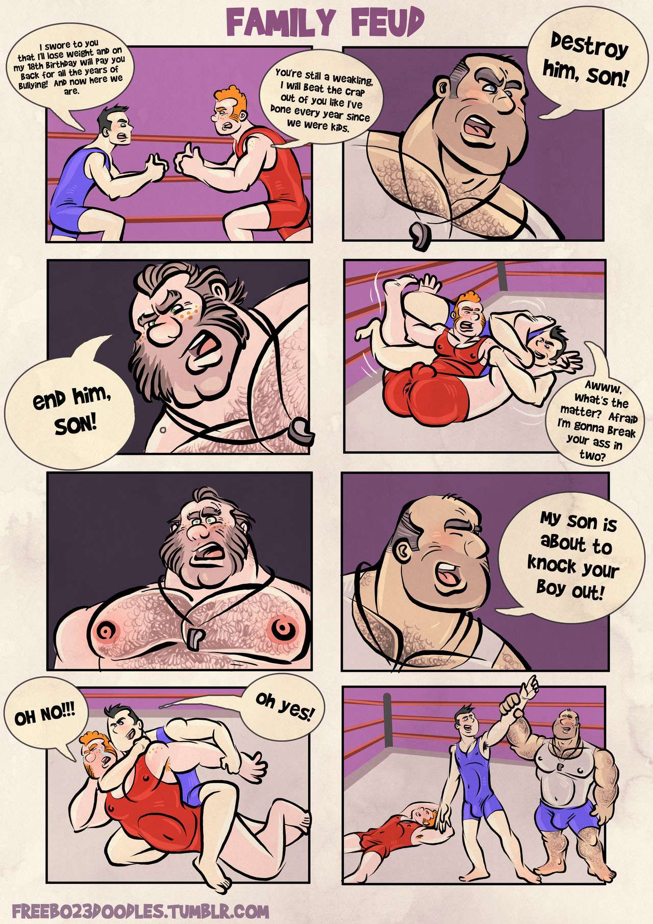 Wrestling, Domination and Comeuppance page 1 full