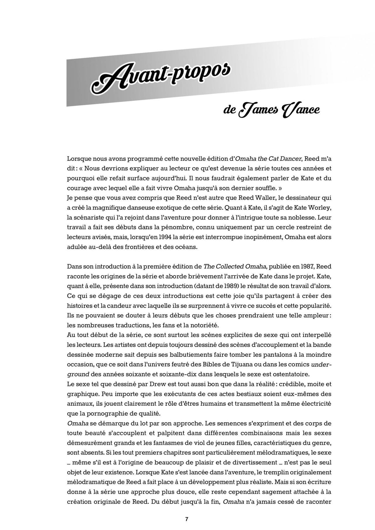 Les aventures complètes de «Omaha» danseuse féline 01 page 9 full