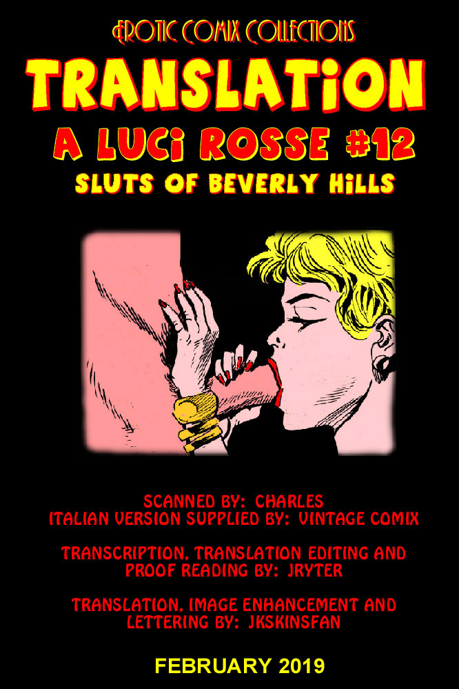 A LUCI ROSSE #12 - SLUTS OF BEVERLY HILLS - A JKSKINSFAN / JRYTER TRANSLATION page 1 full