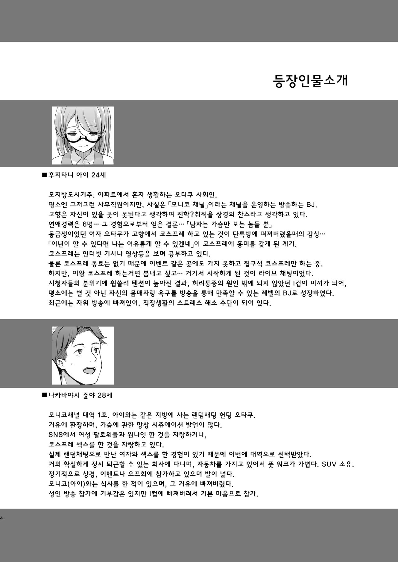 I-Cup Uraaka Shirouto Haishinsha Cosplay Namahame ~Pro ja Nukenainda yo naa...~ | I컵 비밀계정 초보 BJ 코스프레 생방송 프로라면 빠져나올 수 없으니까… page 4 full