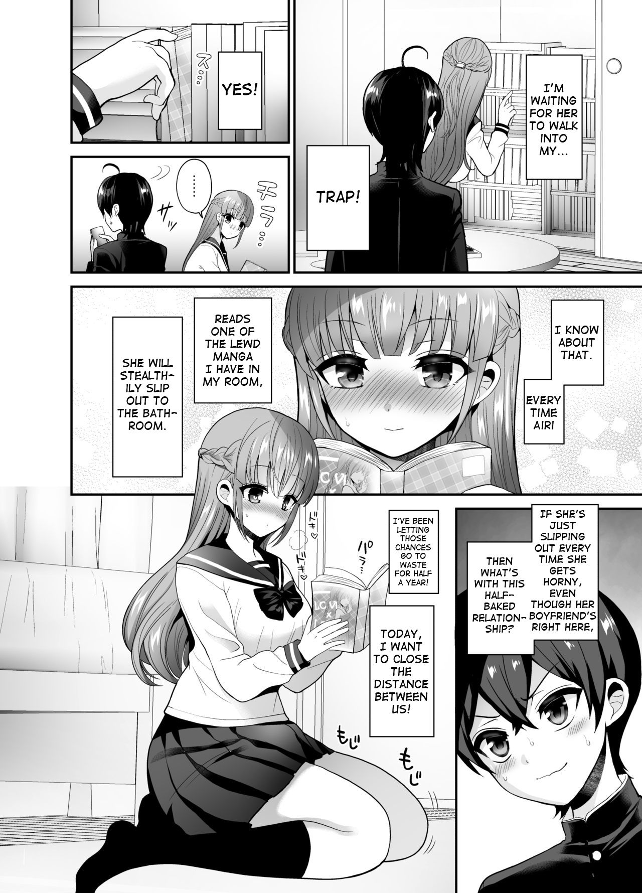 Muttsuri Sukebe na Futanari Kanojo o Onaho de Yuuwaku Suru | I tempted my reserved lewd futanari girlfriend with an onahole page 4 full