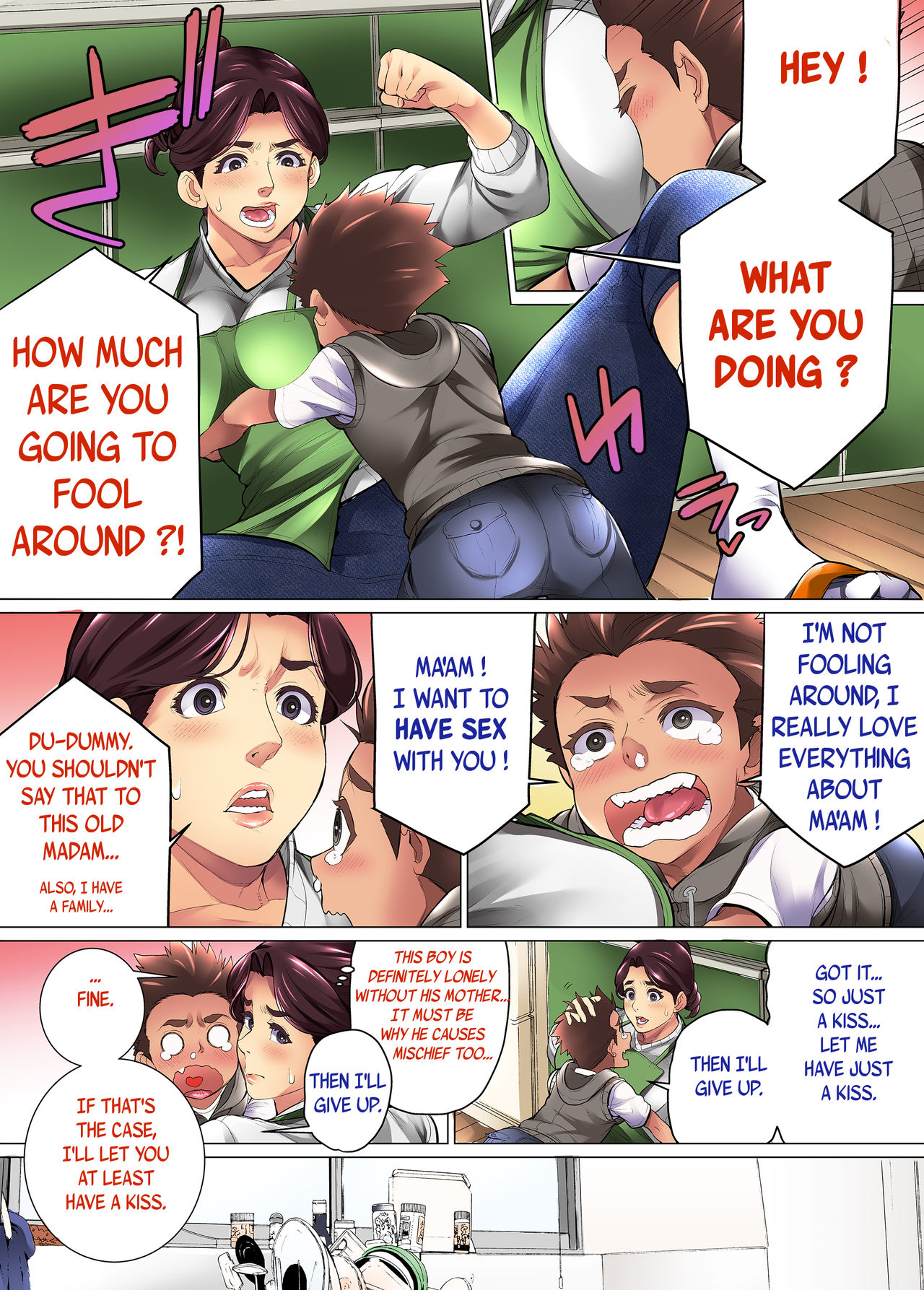 Kimottama Kaa-san ga Onna no Kao o Miseru no wa | Gutsy Mother Shows A Woman's Face page 10 full
