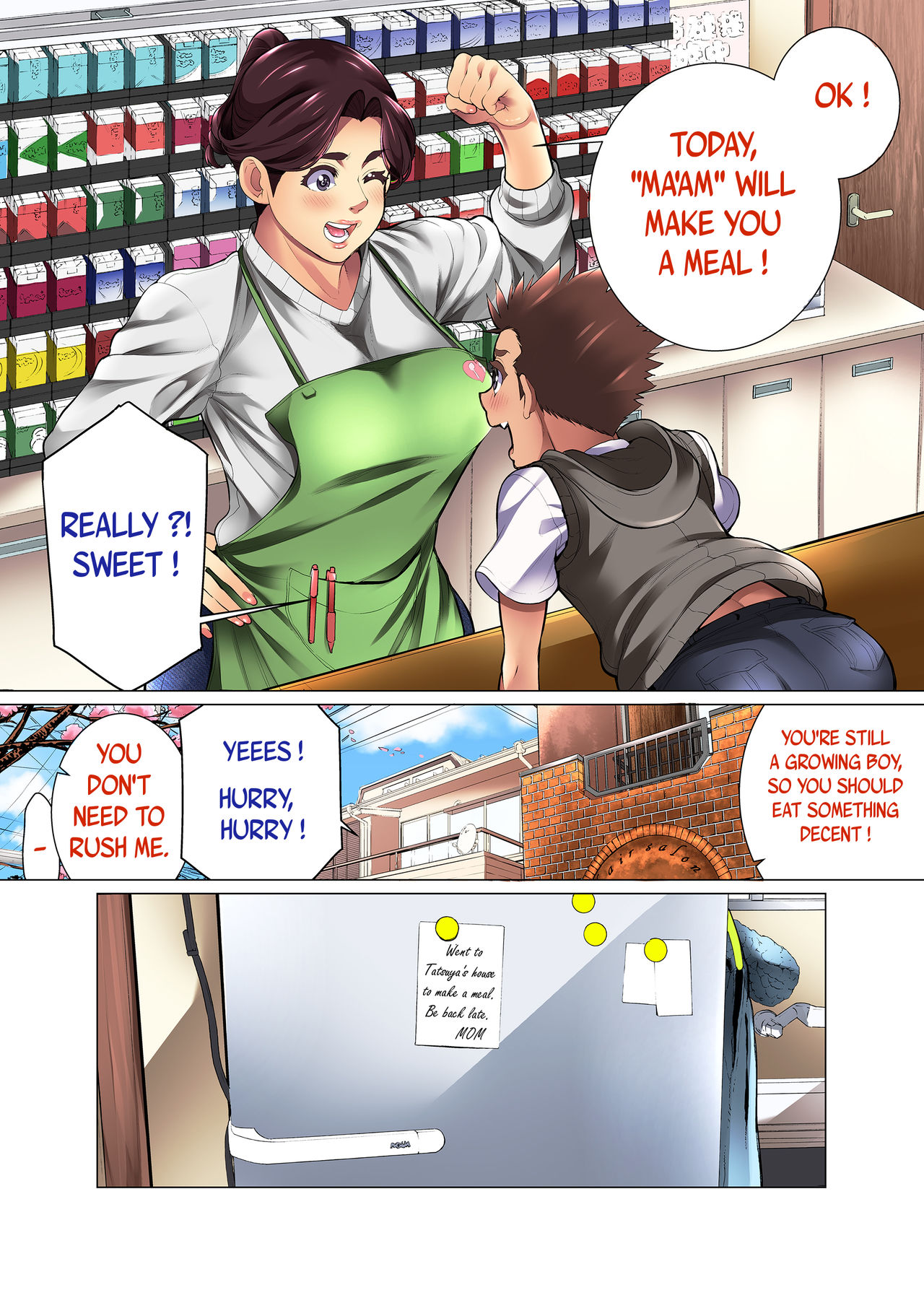 Kimottama Kaa-san ga Onna no Kao o Miseru no wa | Gutsy Mother Shows A Woman's Face page 8 full
