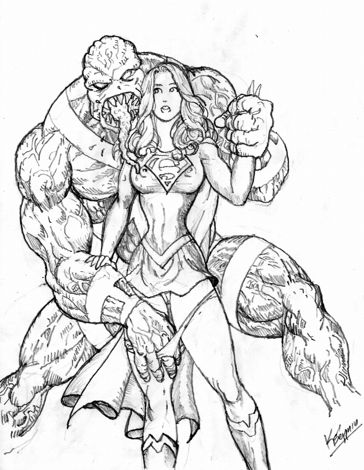 Ksennin Superhero Sketches and Comics page 6 full