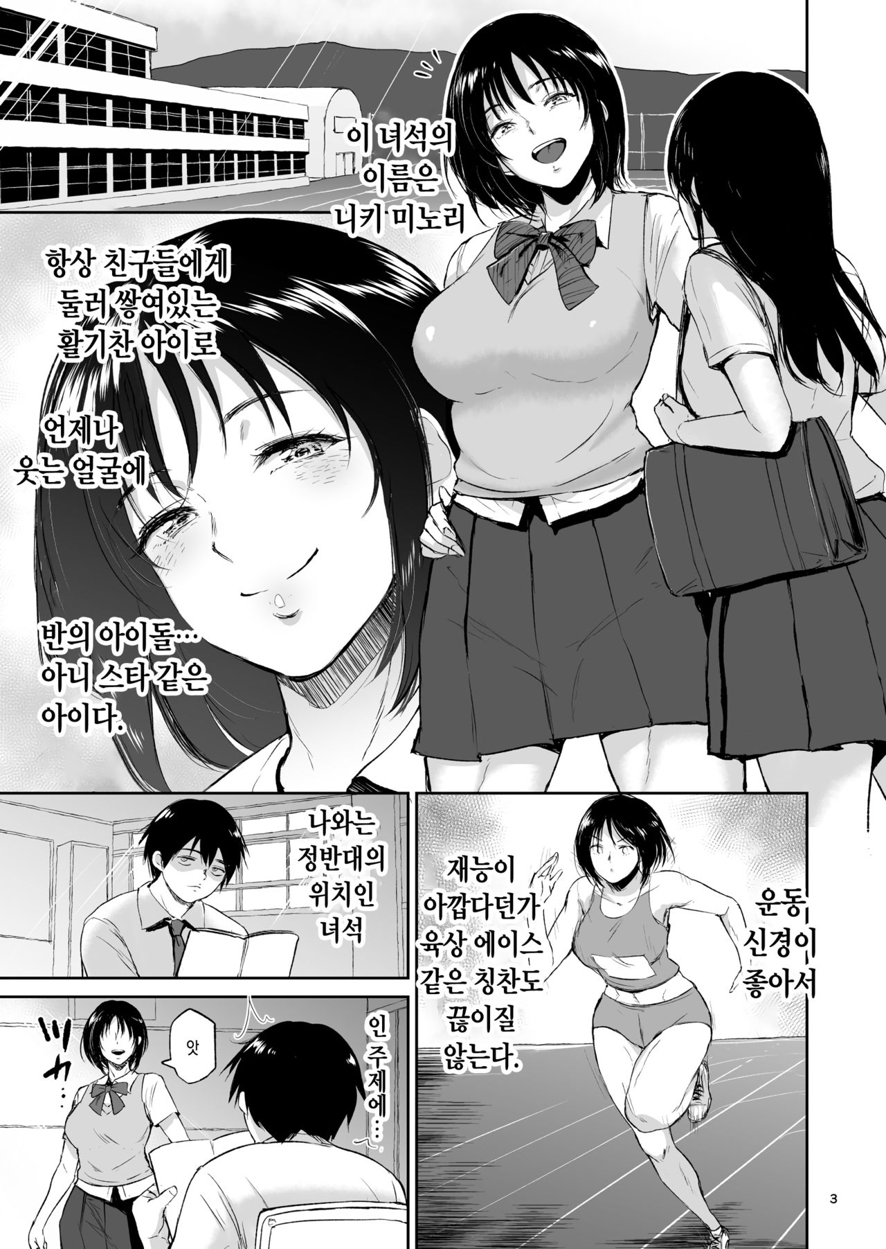 Minkan Gasshuku Rikujou Joshi Niki Minori to Hitome o Nusunde... | 면간합숙 육상소녀·니키 미노리와 남들 몰래... page 2 full