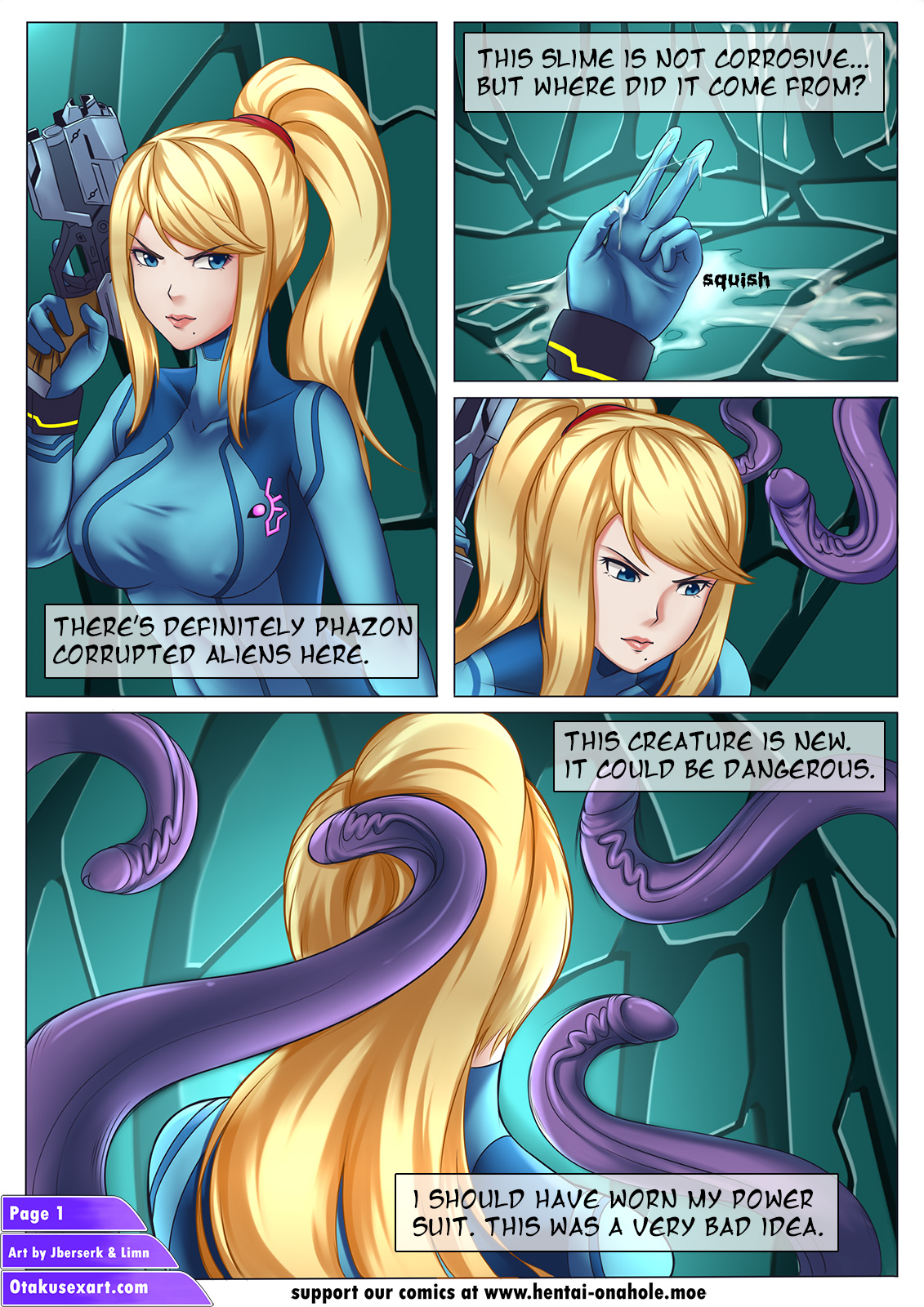 Samus Aran's Alien Impregnation Creampie Fucktime page 3 full