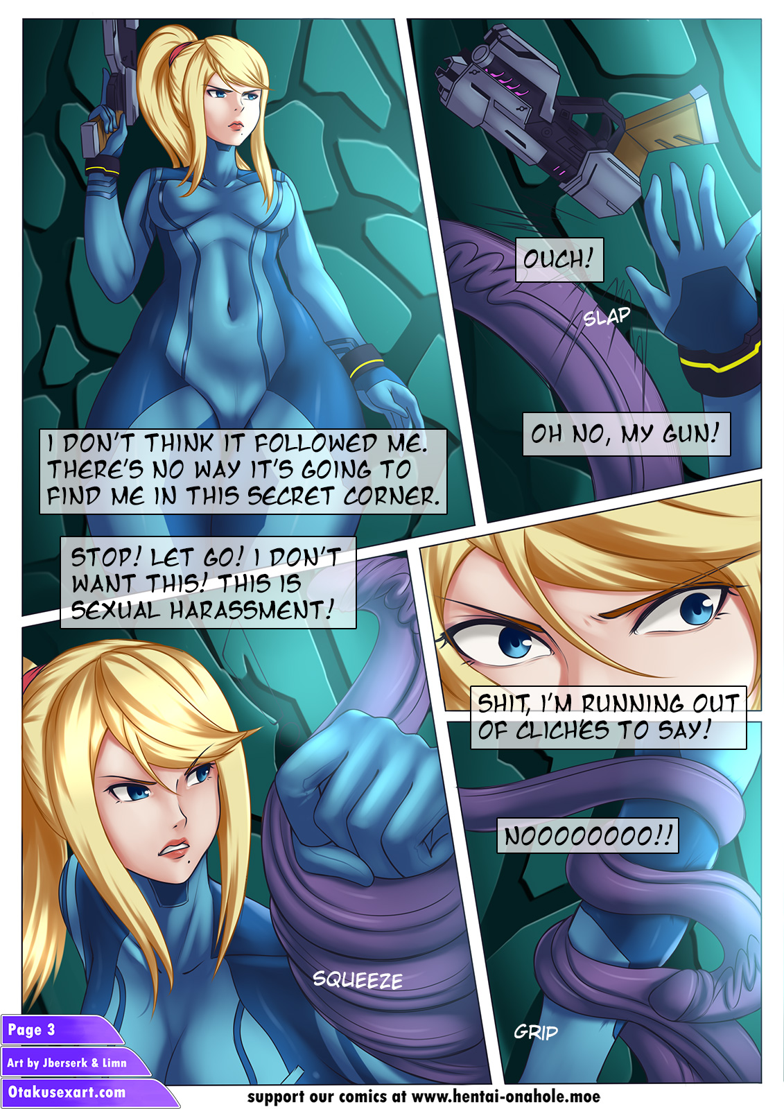 Samus Aran's Alien Impregnation Creampie Fucktime page 5 full