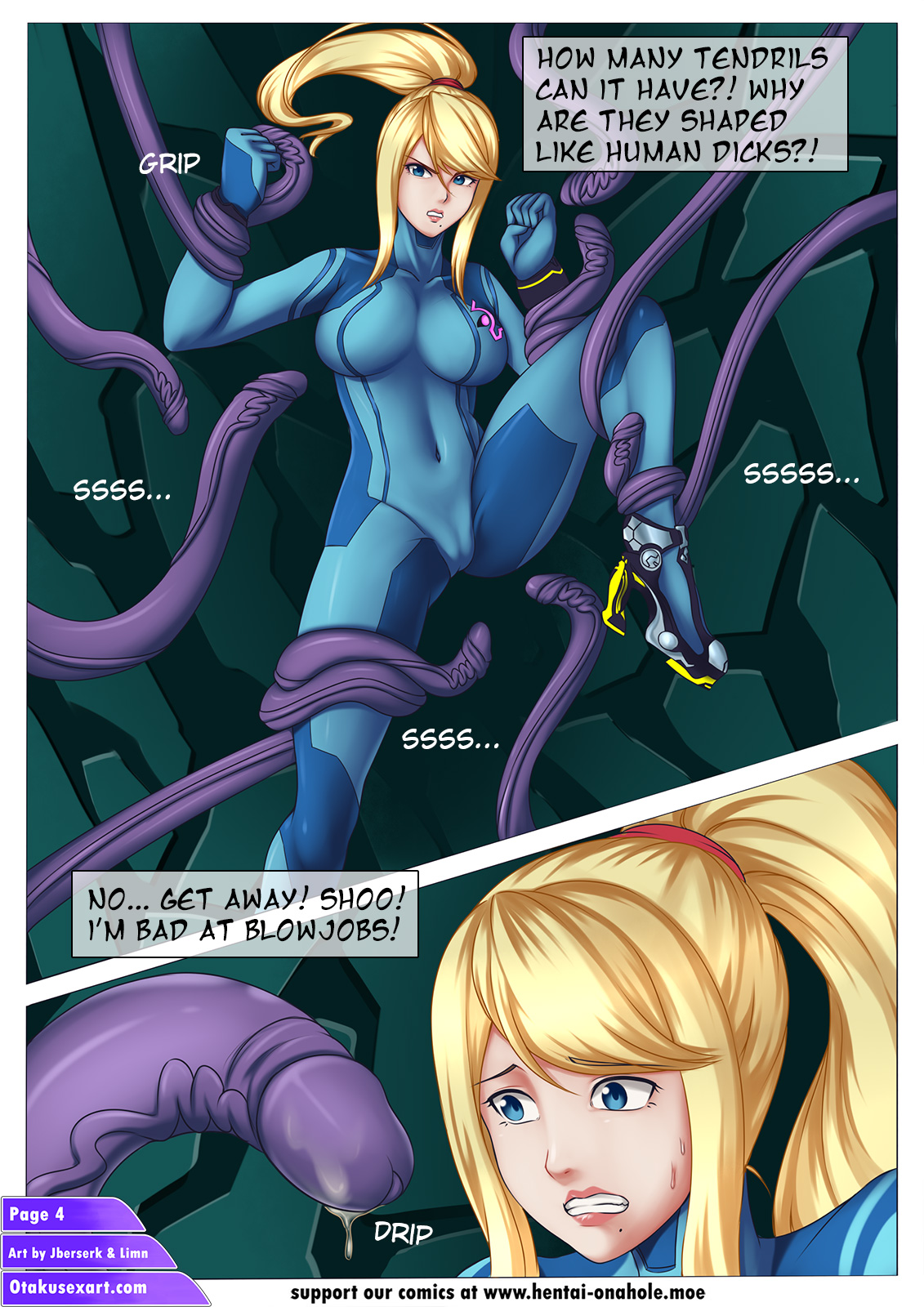 Samus Aran's Alien Impregnation Creampie Fucktime page 6 full
