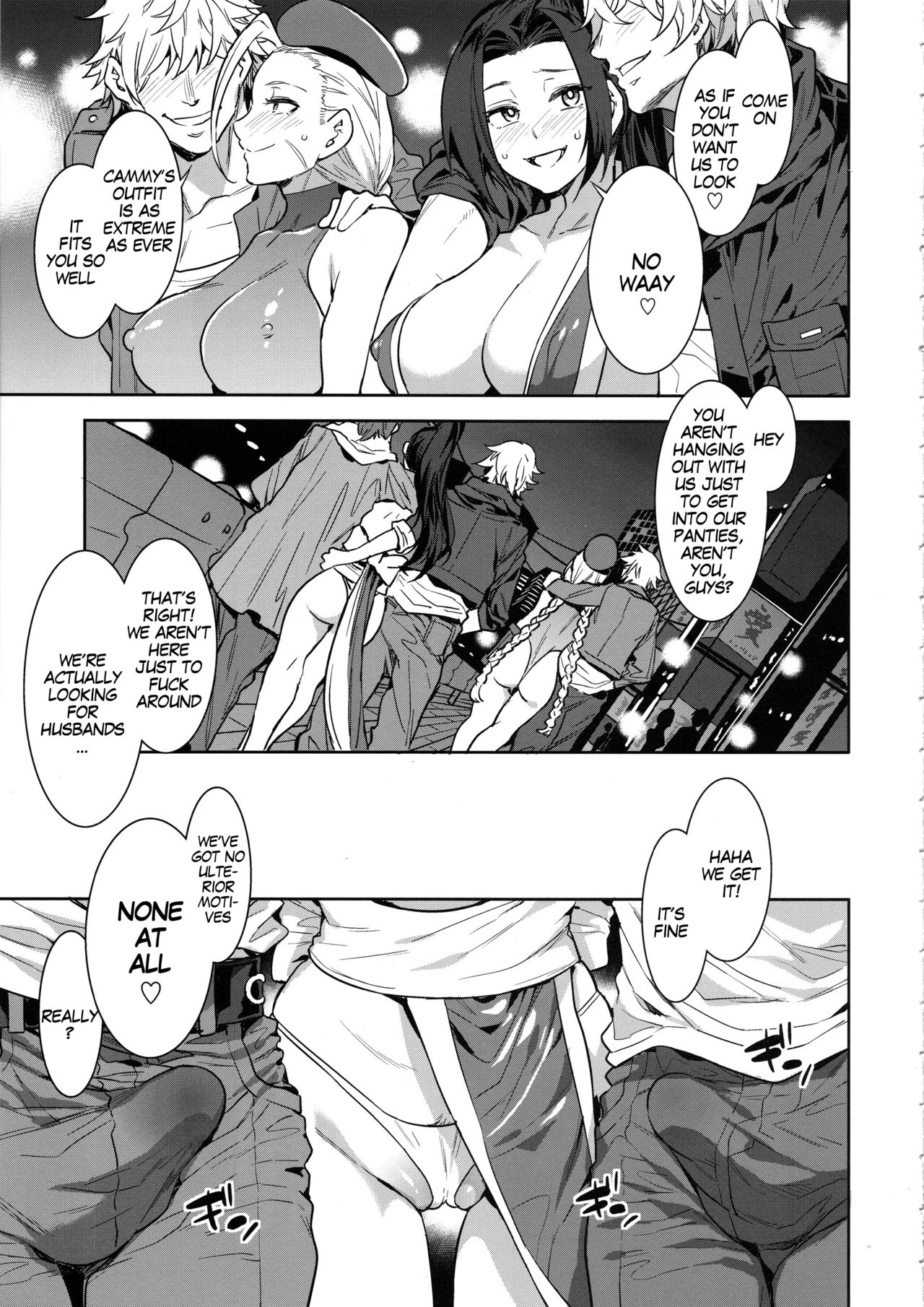 Kakutou Musume Yarimoku Goukon | Casual Sex Party With Fighting Game Gals page 4 full